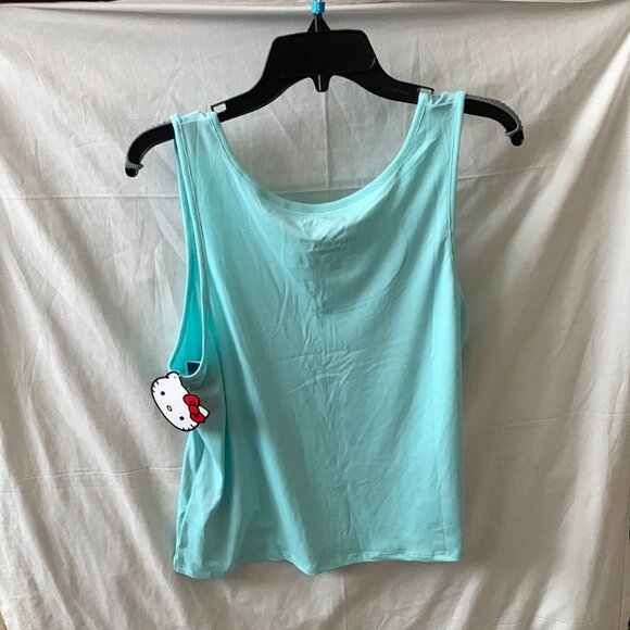 HELLO KITTY Strawberry Pajamas Set in Mint/Red Sz LARGE - Picture 4 of 6